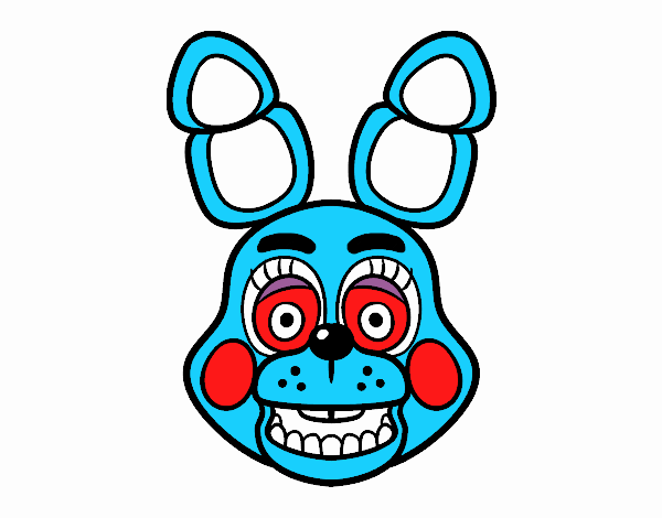 Cara de Toy Bonnie de Five Nights at Freddy's