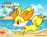 Fennekin corriendo