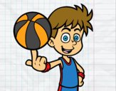 Jugador de baloncesto junior