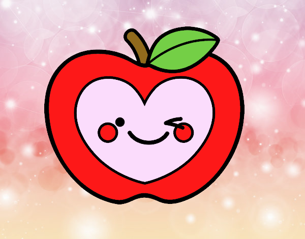 Manzana corazón