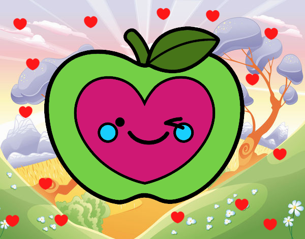 Manzana corazón