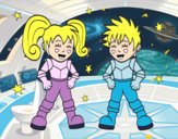 Niños astronautas