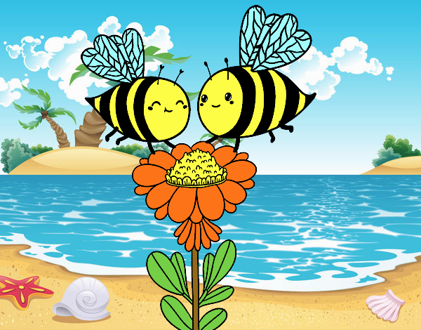 Pareja de abejas