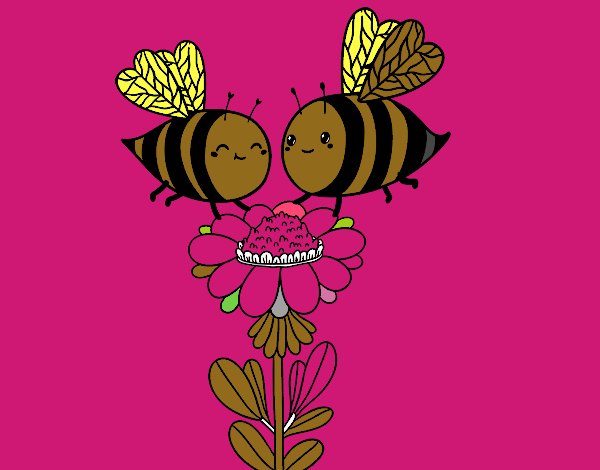 Pareja de abejas