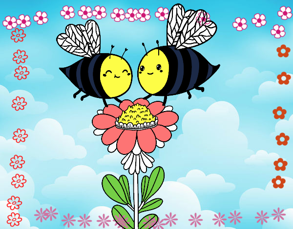 Pareja de abejas