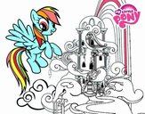 Rainbow Dash en su palacio