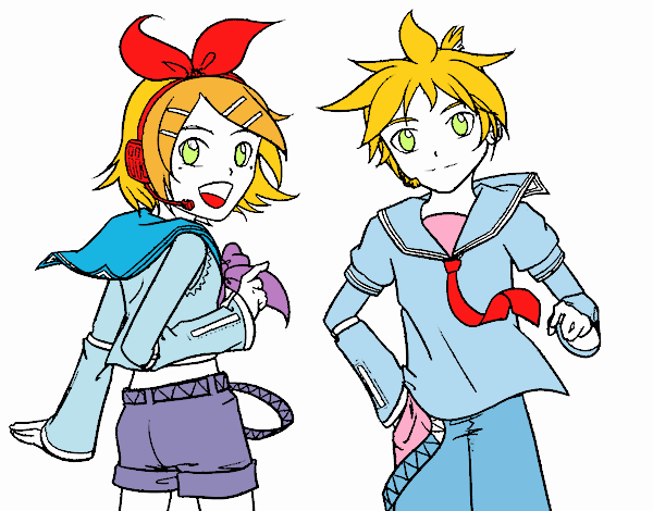 Rin y Len Kagamine Vocaloid