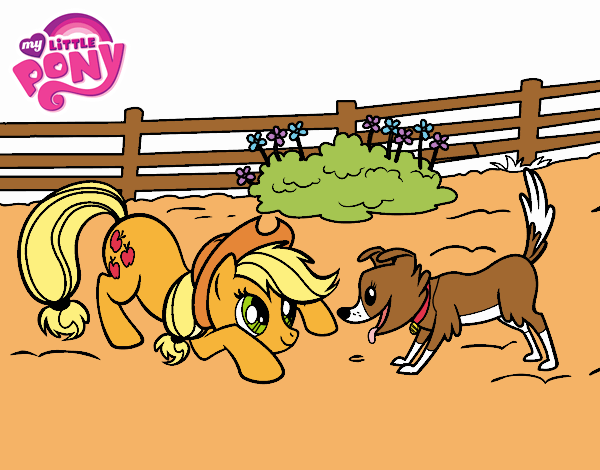 Applejack y Winona