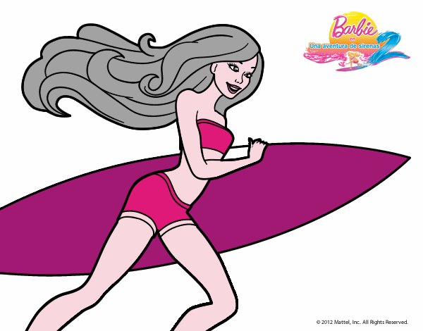 Barbie corre al agua