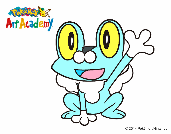 Froakie saludando