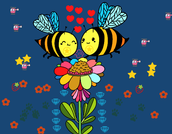 Pareja de abejas