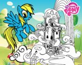 Rainbow Dash en su palacio