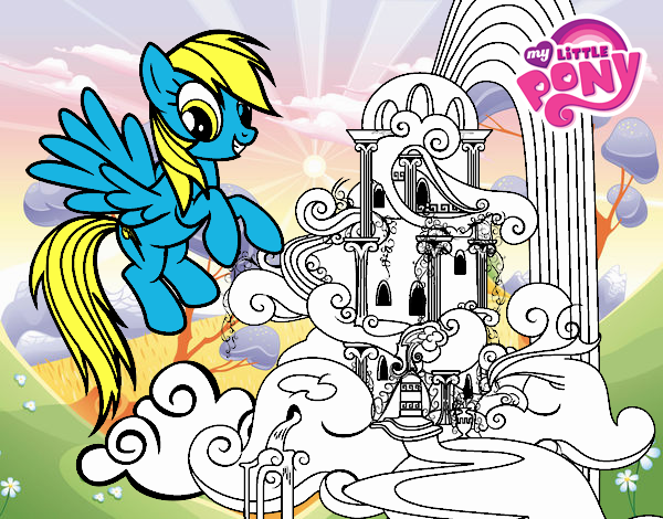 Rainbow Dash en su palacio