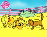 Applejack y Winona