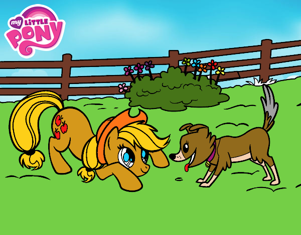 Applejack y Winona