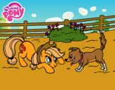 Applejack y Winona