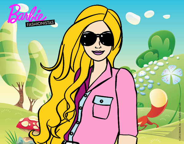 Barbie con gafas de sol