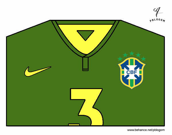 Camiseta del mundial de fútbol 2014 de Brasil