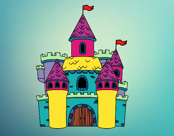 castillo fantasía de colores