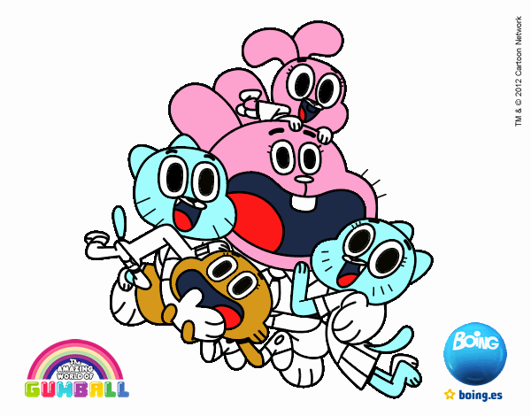 Gumball y amigos contentos