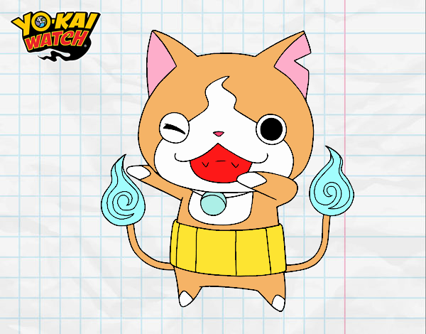 Jibanyan guiñando el ojo