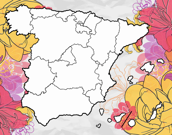 Dibujo De Las Comunidades Autónomas De España Pintado Por En El Día 15 06 22 A Las 0093