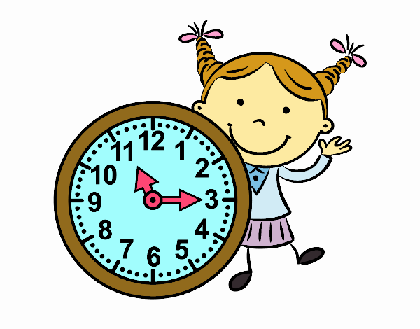 Niña con reloj