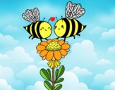 Pareja de abejas