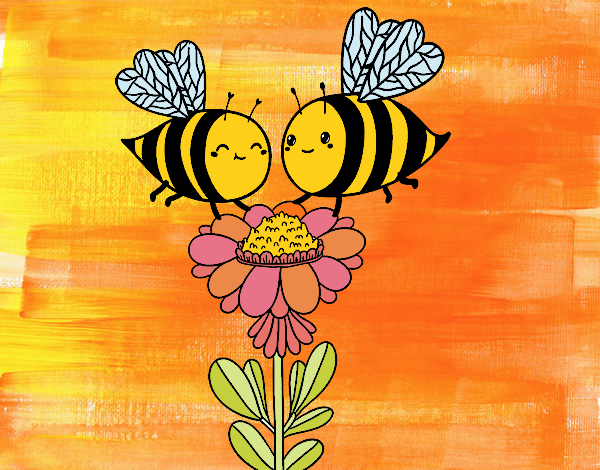 Pareja de abejas