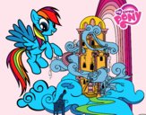 Rainbow Dash en su palacio