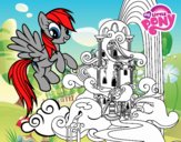 Rainbow Dash en su palacio