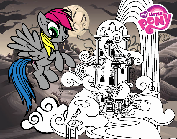 Rainbow Dash en su palacio