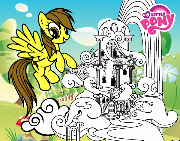 Rainbow Dash en su palacio