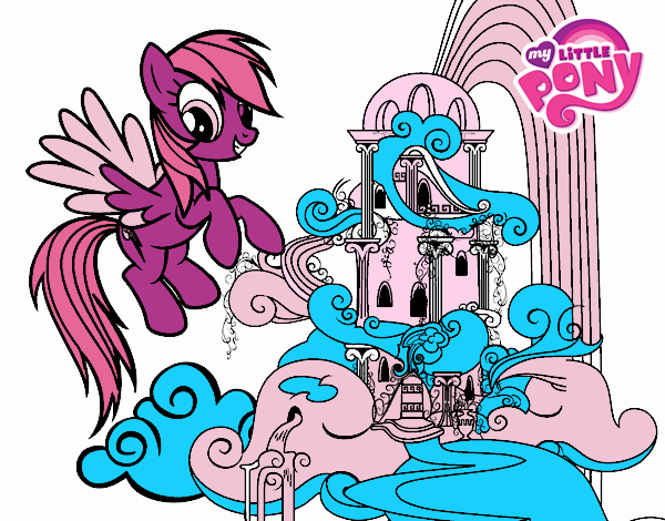 Rainbow Dash en su palacio