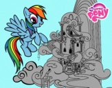 Rainbow Dash en su palacio