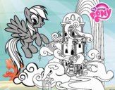 Rainbow Dash en su palacio