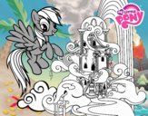 Rainbow Dash en su palacio