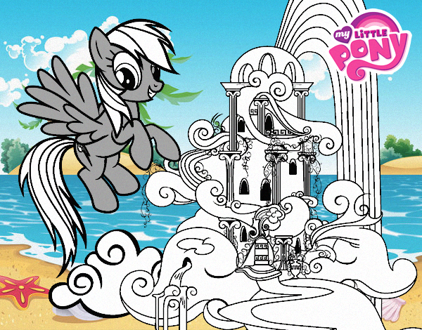 Rainbow Dash en su palacio