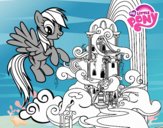 Rainbow Dash en su palacio