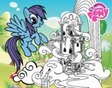 Rainbow Dash en su palacio