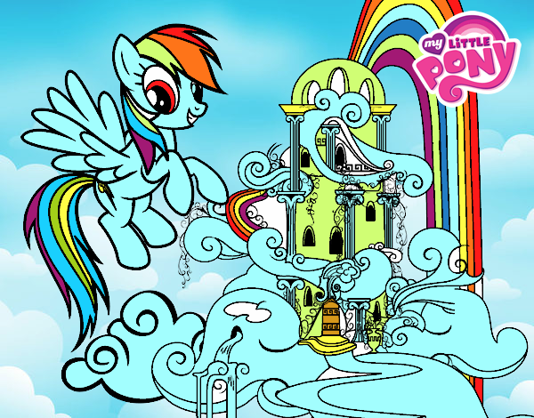 Rainbow Dash en su palacio