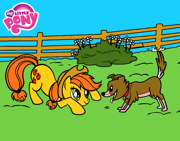 Applejack y Winona