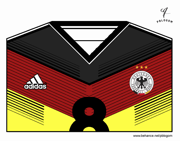 Camiseta del mundial de fútbol 2014 de Alemania