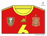 Camiseta del mundial de fútbol 2014 de España