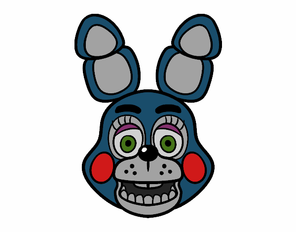 Cara de Toy Bonnie de Five Nights at Freddy's