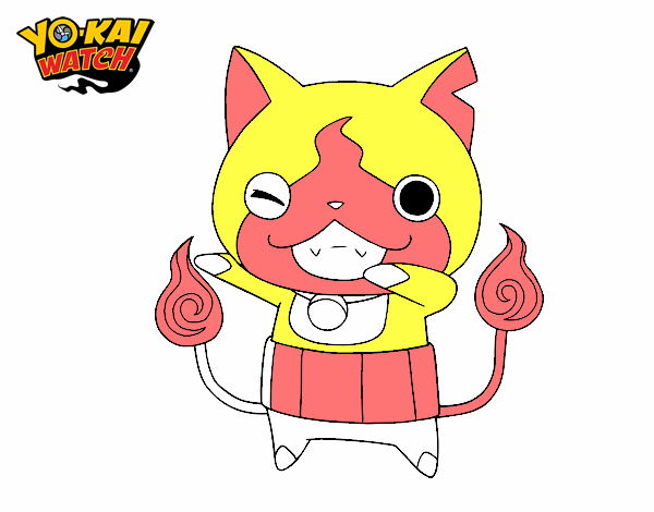 Jibanyan guiñando el ojo