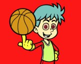 Jugador de baloncesto junior