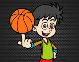 Jugador de baloncesto junior