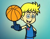 Jugador de baloncesto junior