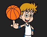 Jugador de baloncesto junior